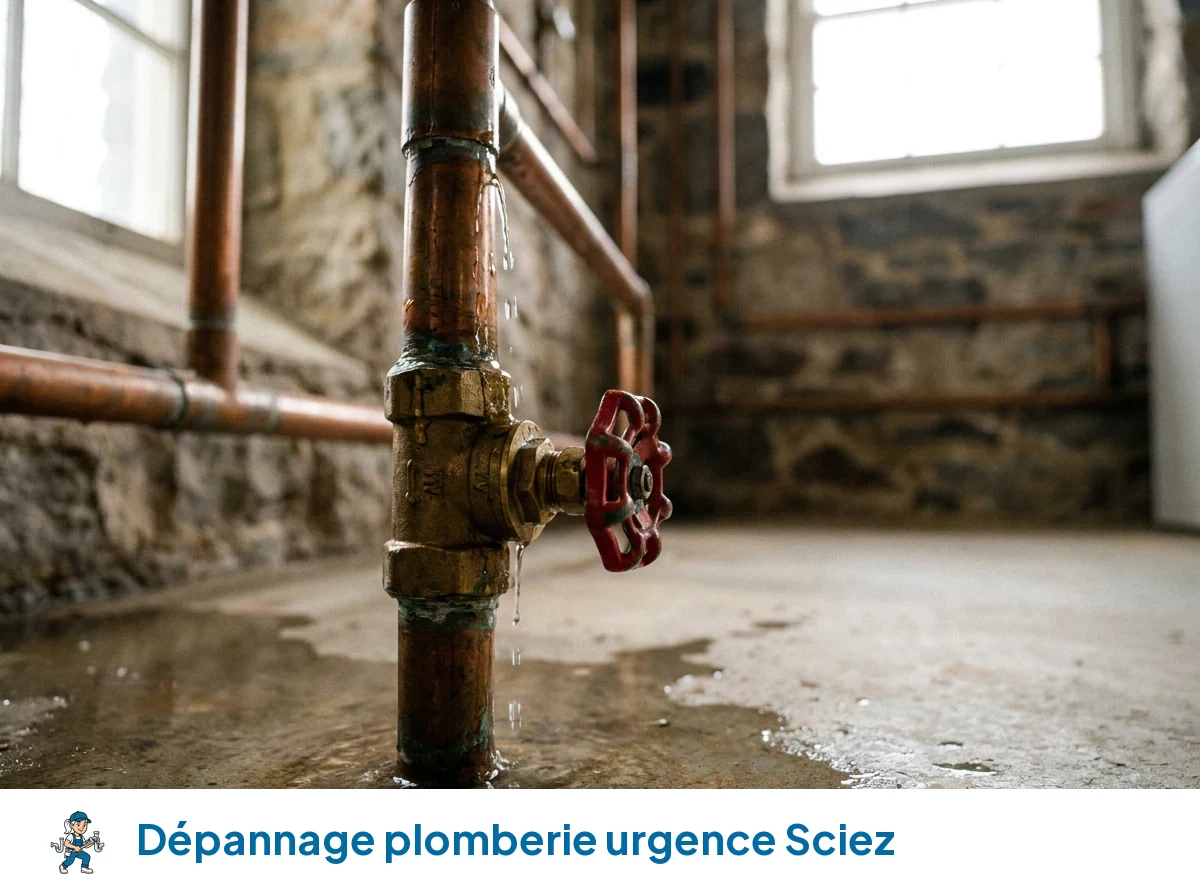 Dépannage plomberie urgence à Sciez
