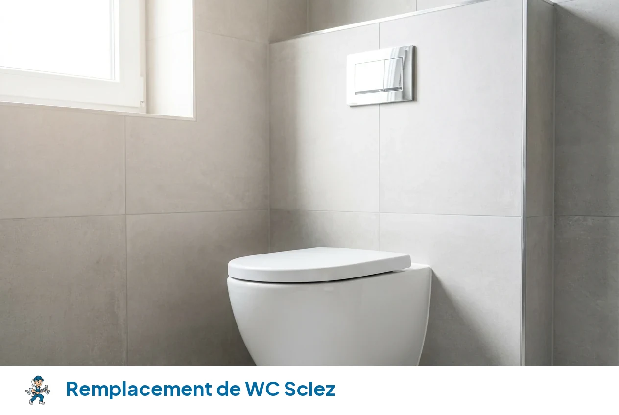 Remplacement de WC à Sciez