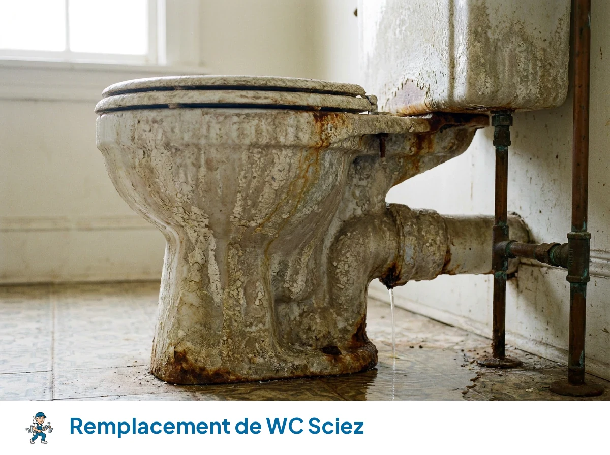 Remplacement de WC à Sciez