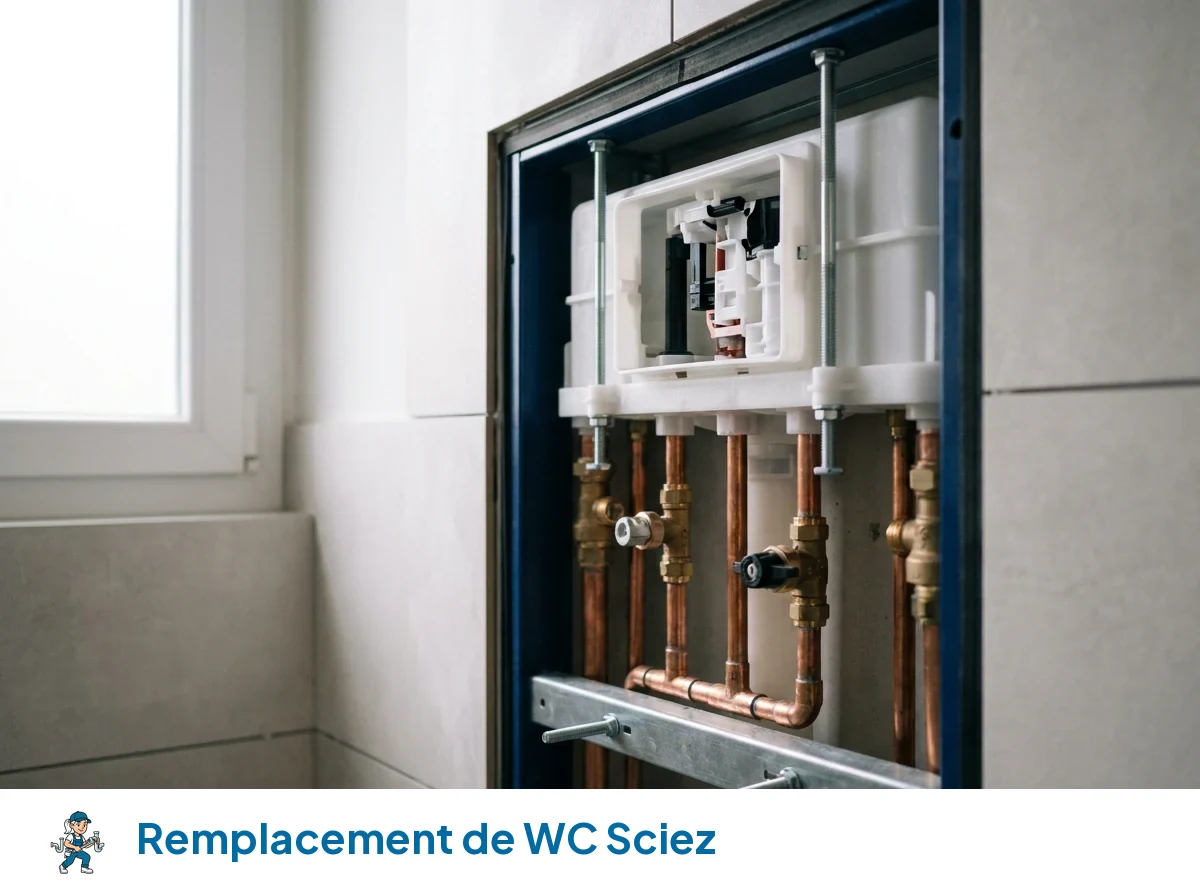 Remplacement de WC à Sciez