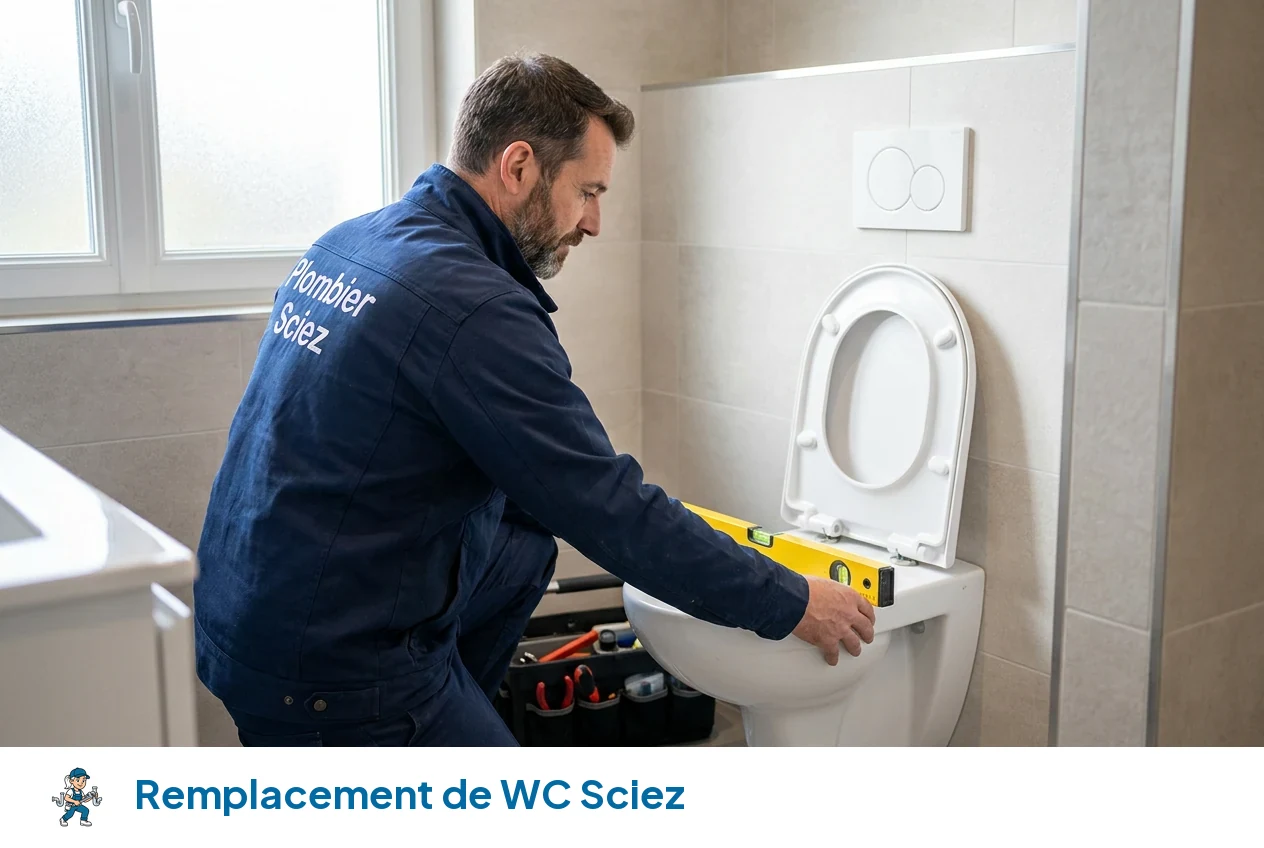 Remplacement de WC à Sciez